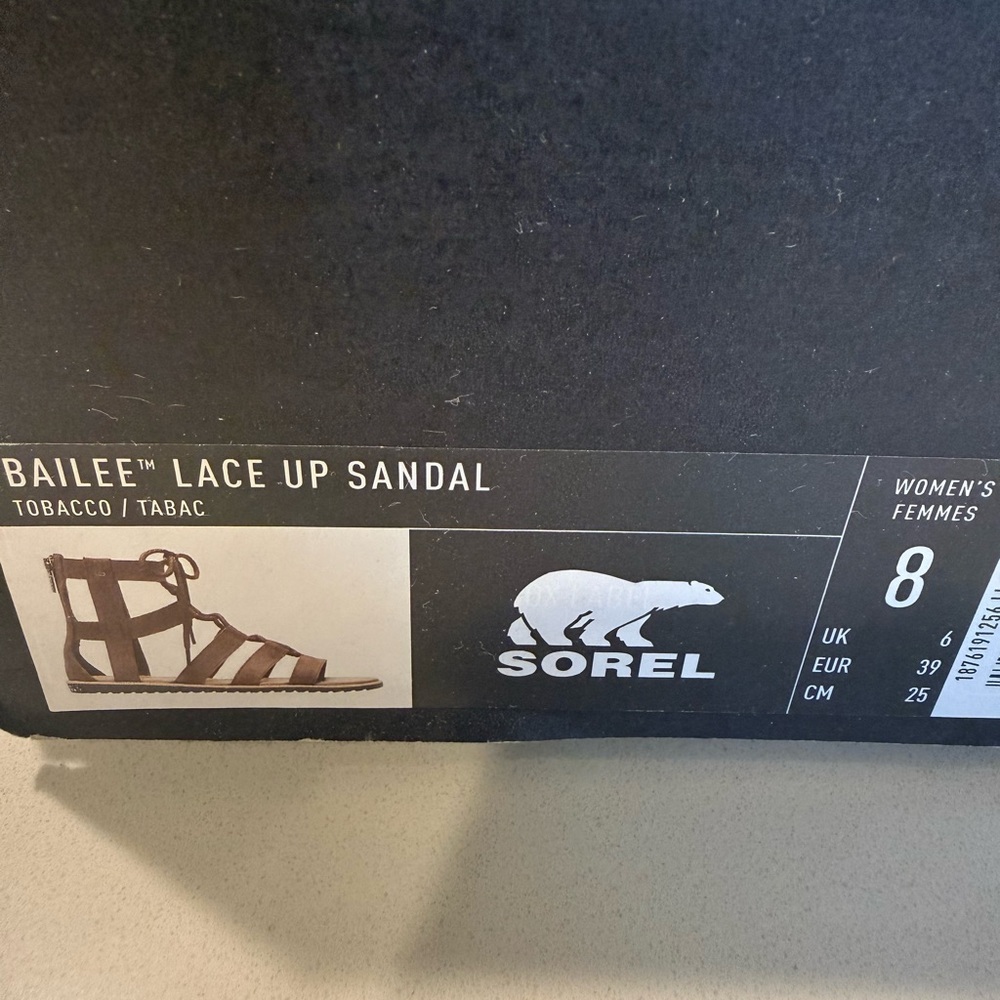 Sorel Brown Lace-Up Gladiator Sandals - Picture 2 of 3